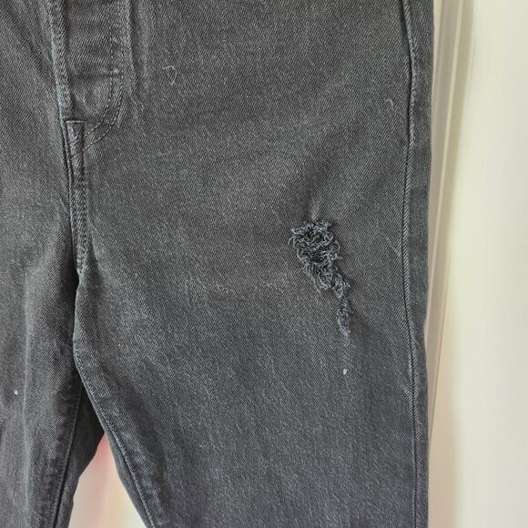 Levi's Wedgie Black Skinny Jeans Distressed Size 25 - Picture 5 of 10